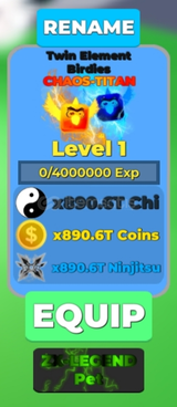 ⭐ NİNJA LEGENGS TWİN ELEMENTS BİRDİES