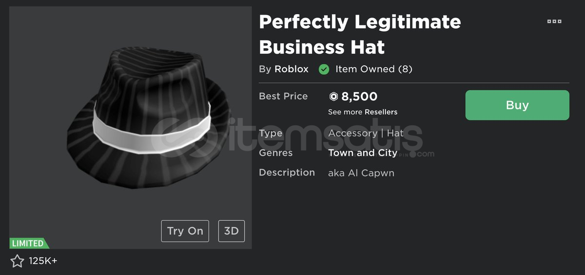 Limit items roblox. Perfectly legitimate Business hat. Limited Roblox. Perfectly legitimate Business Fedora.