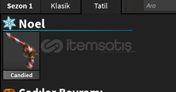 ROBLOX MM2 NOEL E ÖZEL GELEN SİLAH
