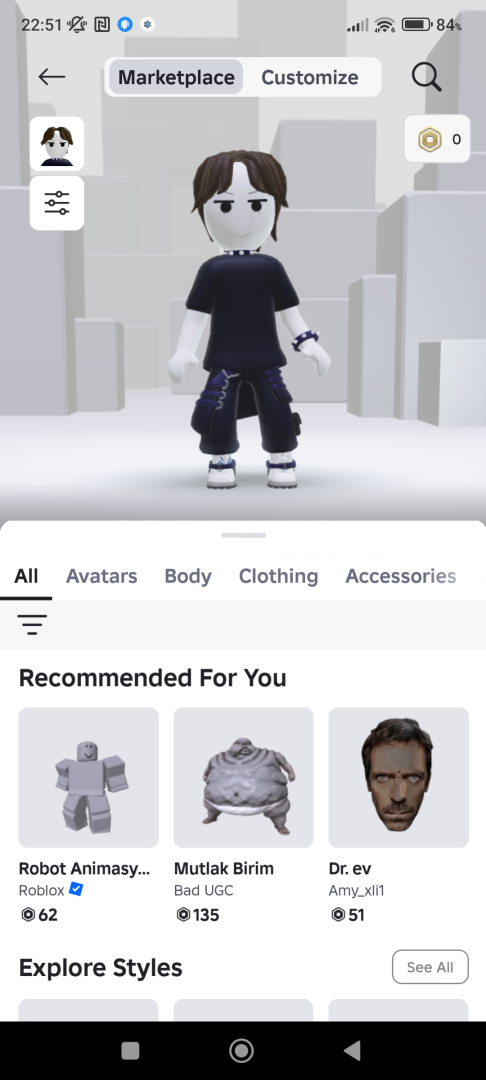 ROBLOX OFFSALE İTEMLİ HESAP!! ROBLOX OFFSALE İTEMLİ HESAP!!