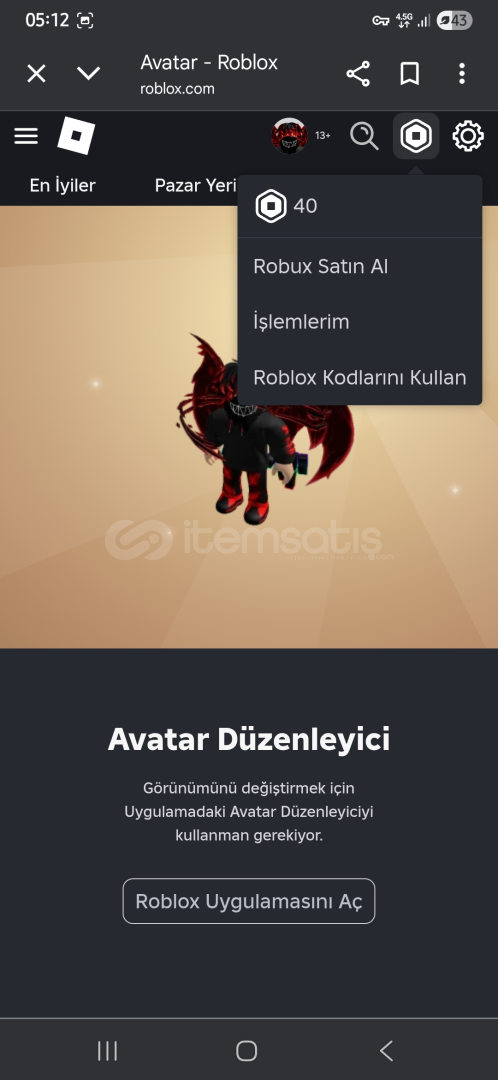 ROBLOX orta sayılı hesap !şifre! !isim! Değişir ROBLOX orta sayılı hesap !şifre! !isim! Değişir