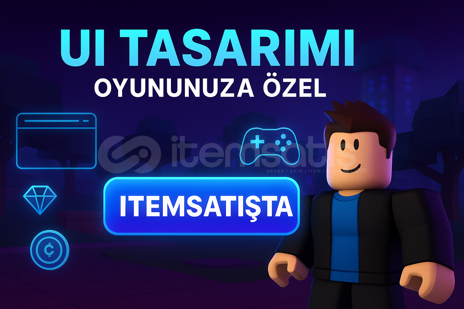 Roblox oyununuza göre Profesyonel UI/GUİ yapılır