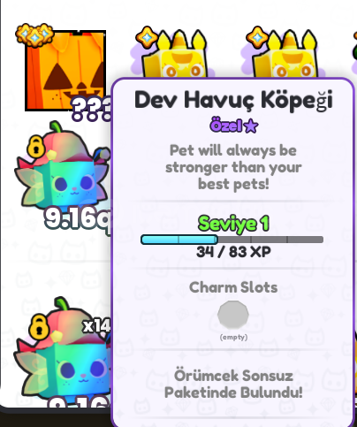 Roblox Pet Simülatör 99 DEV HAVUÇ KÖPEGİ  Roblox Pet Simülatör 99 DEV HAVUÇ KÖPEGİ