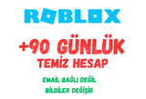 ⭐️ Roblox ⭐️ 90 GÜNLÜK TEMİZ HESAP