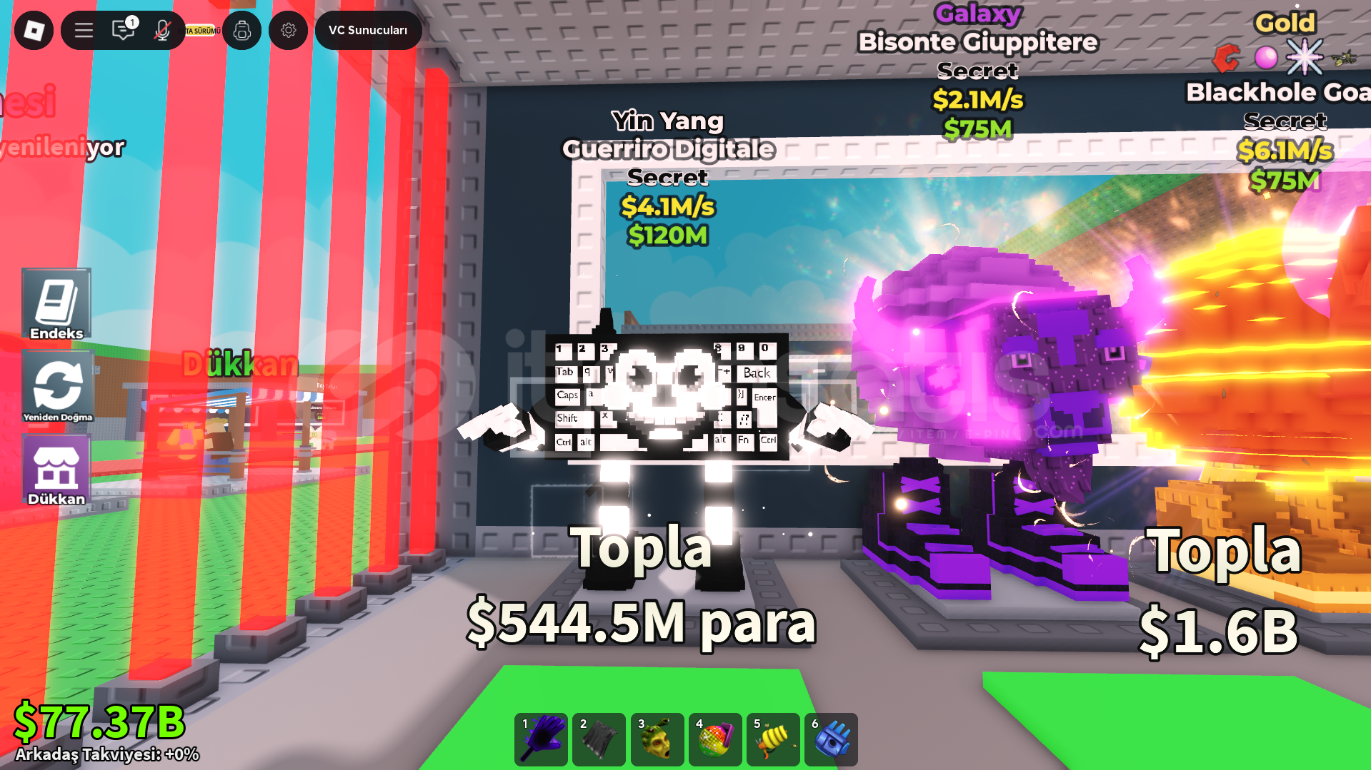 ROBLOX STEAL A BRAİNOT İTEM 120M 4.1M/S ROBLOX STEAL A BRAİNOT İTEM 120M 4.1M/S
