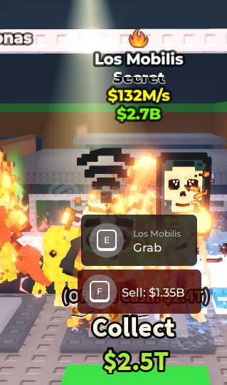 ROBLOX STEAL A BRAİNROT LOS MOBİLİS 132M S ROBLOX STEAL A BRAİNROT LOS MOBİLİS 132M S
