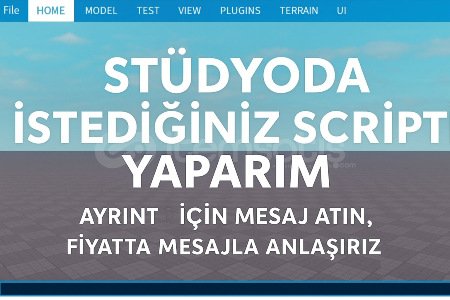 ROBLOX STUDYODA İSTEDİĞİNİZ SCRİPTİ YAPARIM  ROBLOX STUDYODA İSTEDİĞİNİZ SCRİPTİ YAPARIM