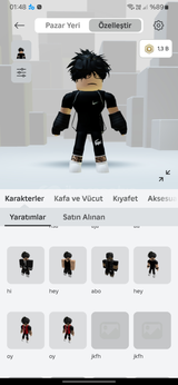 Roblox ucuza dolu hesap!!!