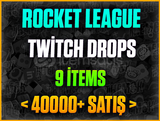 ⭐️Rocket League Twitch Drop❤️9 İtem❤️