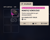 Roketçi Sürücüsü 3X 40 TL