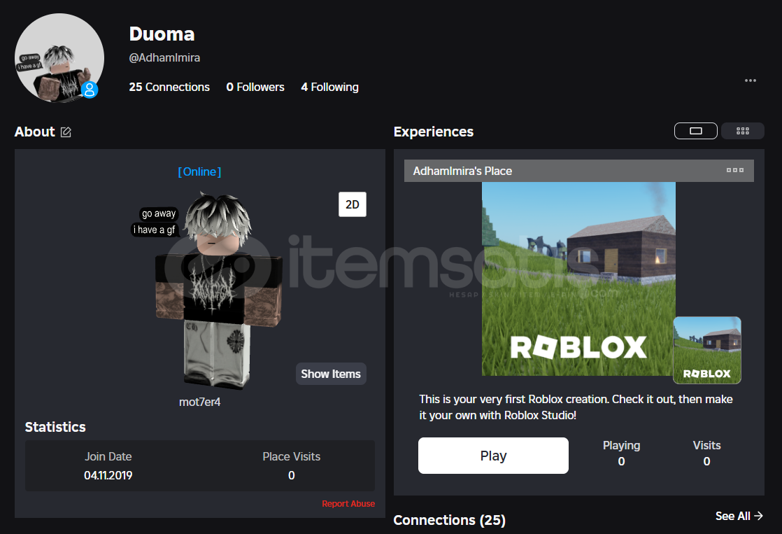 ✨ROLEPLAY✨ERKEK HESABI ✨ROLEPLAY✨ERKEK HESABI