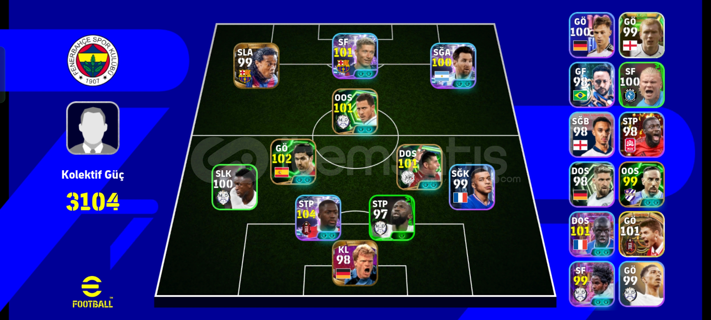 Ronaldinholu 104 konate güzel hesap Ronaldinholu 104 konate güzel hesap