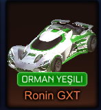 Rocket League Ronin GXT orman yeşili araba