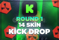  ⚡Round 1⭐ Kick Drop | 14 Skin