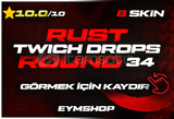 ⚡️ROUND 34 - 8 Skin⚡️ RUST TWİTCH DROP