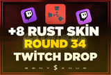 Rust Round 34 Twitch Drop + 8 Skin