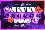 Round 39-40-41-42-43-44 Twitch Drop | 68 Skin⭐️