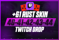 ⭐️Round 40-41-42-43-44 Twitch Drop | 61 Skin⭐️