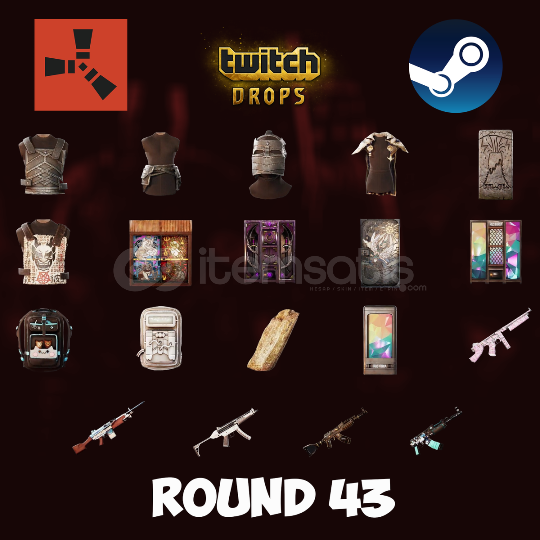 Round 43 Rust Twitch Drop ⚡️21 Skin⚡️ Round 43 Rust Twitch Drop ⚡️21 Skin⚡️