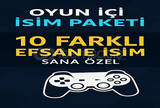 RP – Oyun İçi Havalı İsim Paketi