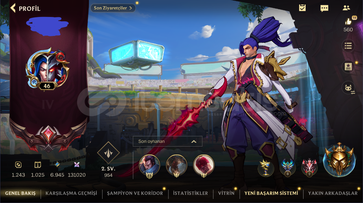 Ruh Dövüşçüsü Yasuo 28 Kostüm Ruh Dövüşçüsü Yasuo 28 Kostüm