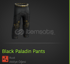 *RUST* Black Paladin Pants