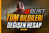 ⭐RUST TÜM BİLGİLERİ DEĞİŞEN HESAP