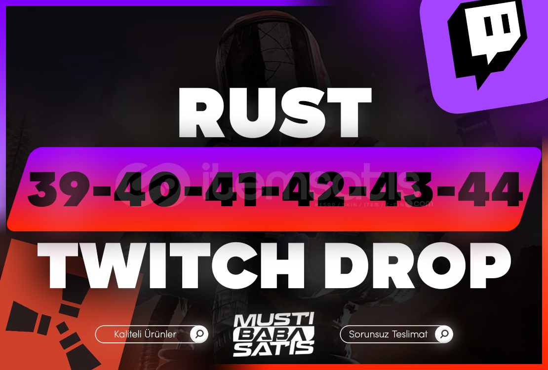 ⭐Rust Twitch Drop Raund 39-40-41-42-43-44 ⭐Rust Twitch Drop Raund 39-40-41-42-43-44