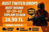 Rust Twitch Drops | 33 Skin | Full Set | Anında