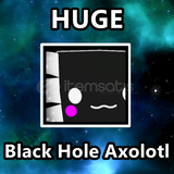 Huge Black Hole Axolotl