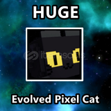 Huge Evolved Pixel Cat