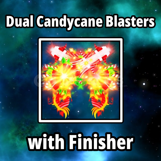 Dual Candycane Blasters Finisher Dual Candycane Blasters Finisher
