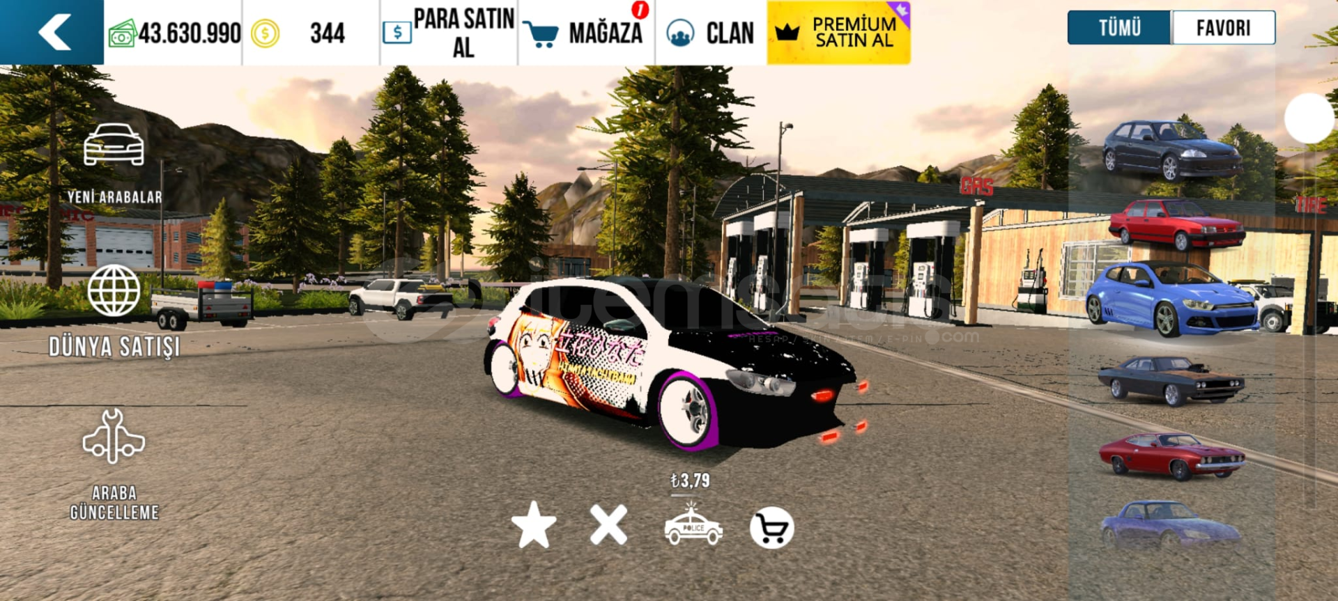 CPM1 ANIME CIZIMLI VW SCIROCCO!! CPM1 ANIME CIZIMLI VW SCIROCCO!!