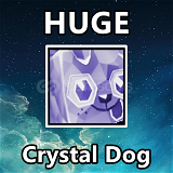 Huge Crystal Dog
