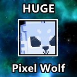 Huge Pixel Wolf