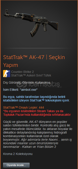 StatTrak™ AK-47 | Seçkin Yapım