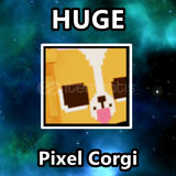 Huge Pixel Corgi