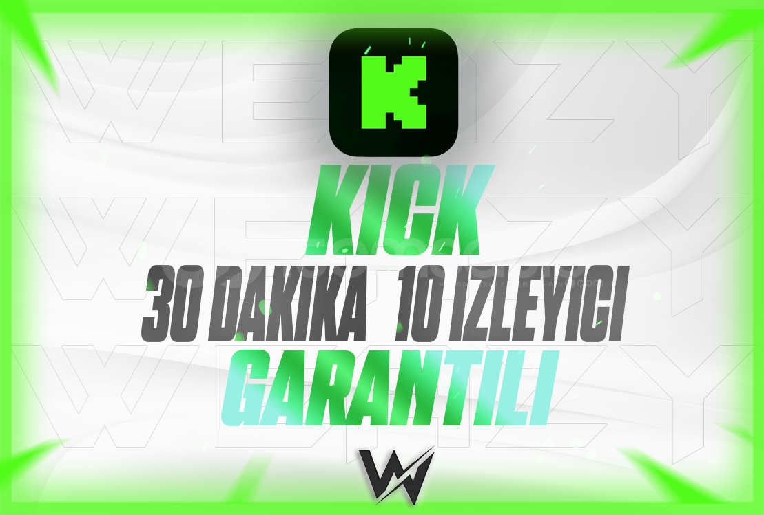 KICK GARANTILI 30 DAKIKA 10 IZLEYICI KICK GARANTILI 30 DAKIKA 10 IZLEYICI