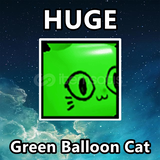 Huge Green Balloon Cat