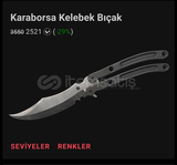 TR - Mail Onaysız KARABORSA KELEBEK BIÇAK %29