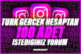 ⭐Instagram 100 Adet İstediğiniz Türk Yorumları⭐