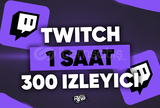 ⭐ SAATLİK ⭐300 İZLEYİCi TWITCH ⭐