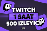 ⭐ SAATLİK ⭐ 500 İZLEYİCi TWITCH ⭐