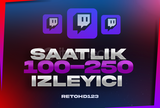 ⭐ SAATLİK ⭐ TWITCH 1 SAATLİK 100-250 İZLEYİCI