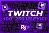 ⭐ SAATLİK ⭐ TWITCH 100-250 İZLEYİCİ