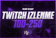 ⭐ SAATLİK ⭐ TWITCH 100-250 İZLEYİCİ