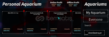 ⚡SAATTE 2.4M COİN 488K XP VEREN AKVARYUM SETİ