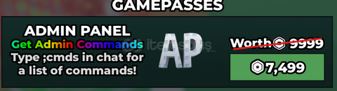 Sab Admin Panel Gamepass