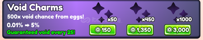 Saber Simulator Void Charms x1000