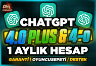 ⭐ChatGPT⭐4.0 Plus + GPT-4 + Dall e 1 Aylık⭐️OTO⭐
